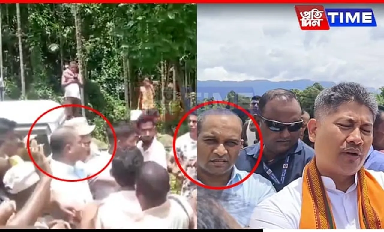 Angry Mob Confront MLA Kamalakhya During Pijush Hazarika's Visit in Cachar